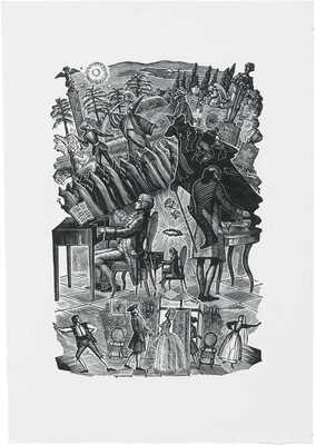 Поляков Михаил Иванович. Лот из двух ксилографий